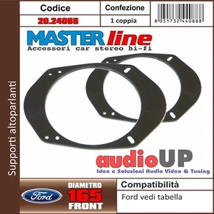 Soportes Altavoces Adaptadores 165MM Ford Fusion De 2002 IN Entonces - Delantero - Imagen 1 de 1
