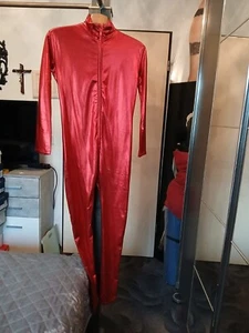 Jumpsuit Damen 3 XL Kunstleder Rot - Bild 1 von 8