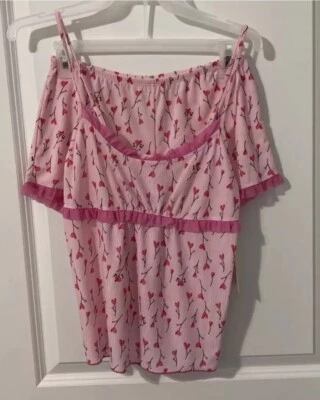 Secret Treasures Sleepwear Cami Top & Shorts Rib & Mesh Cami Tap Set XS (0-2) - Image 1 of 4