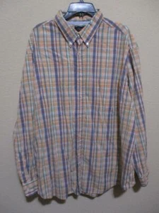 Casuals Men's Size XXL Collared Button Down Long Sleeve Shirt Plaid Excellent - Picture 1 of 5