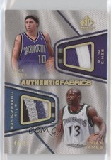 2007-08 SP Game Used Authentic Fabrics /50 Mike Bibby James #AFD-BJ Dual Patch