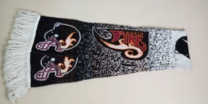 Vtg rhein fire NFL europe knit fringe scarf helmet 56LX6.5W inches EUC - Picture 1 of 8