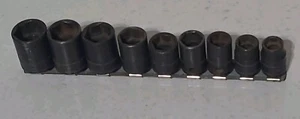 Snap On 9pc 3/8 Drive 6 Point Metric Shallow Socket Set 10-19 mm USA MADE TOOLS - Picture 1 of 11