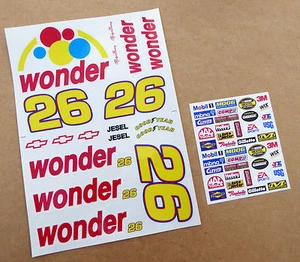 RC 10th SCALE Nascar 'TALLADEGA NIGHTS RICKY BOBBY' WONDER car Decals Stickers - Picture 1 of 5