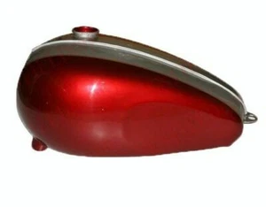 Fuel Gas Tank Cherry Silver Striped Fits For Triumph T120R TR6 650CC 1965 - Picture 1 of 4