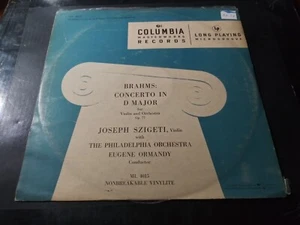 Eugene Ormandy - Concerto In D Major for Violin VG DG Mono Columbia Record 1948 - Picture 1 of 4