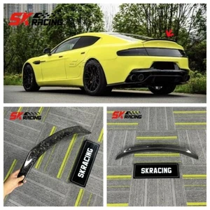For Aston Martin Rapide S 2014-2018 Carbon Fiber/Gloss Rear Trunk Spoiler Wing - Picture 1 of 39