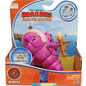 DreamWorks Dragons Rescue Riders BURPLE figure original SPECIAL RELEASE RARE - Picture 1 of 11