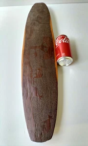 Vintage Aboriginal Shield Australian Aboriginal Chip Carved Hardwood Shield -AF - Picture 1 of 12