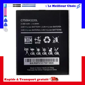 Batterie 1300mAh type C755843220L Pour Blu S010Q - Zdjęcie 1 z 3