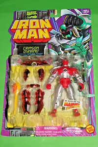 1995 MARVEL IRON MAN ACTION FIGURE TOY BIZ CRIMSON DYNAMO VILLAIN NIP ANIMATED - Picture 1 of 8
