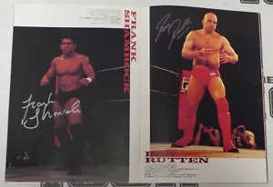 Bas Rutten Frank Ken Shamrock Minoru Suzuki + Signed 96 Pancrase Program PSA/DNA - Picture 1 of 24