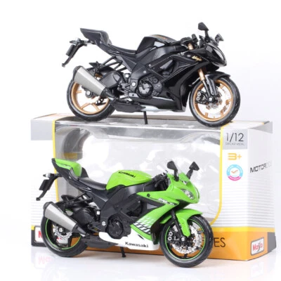 1/12 Maisto Kawasaki NINJA ZX10R 2010 ZX-10R Diecast Motorcycle Model Toy Bike - Image 1 of 4