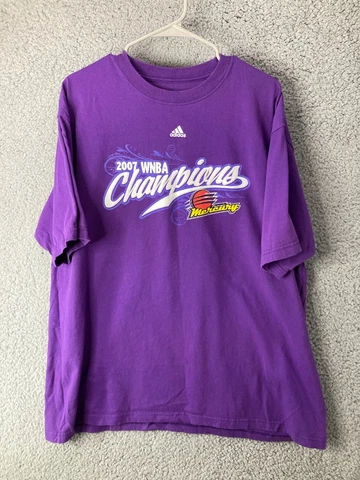 Adidas 2007 WNBA Phoenix Mercurys Champions XL T-Shirt Purple Diana Taurasi Cover