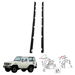 Fit Toyota Land Cruiser FJ75 LJ70 RJ70 FRT Door Glass Outer Weatherstrip No Vent - Bild 1 von 6