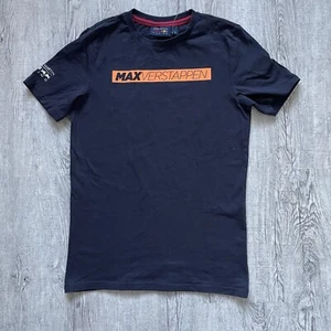 New Red Bull Racing Max Verstappen 33 T-Shirt Tee Men Size S Small - Navy Orange - Picture 1 of 5