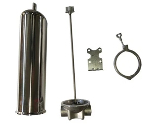 New Stainless Steel Heavy-duty Water Filter Housing for 20"L Cartridges 1.5"NPT - Picture 1 of 9