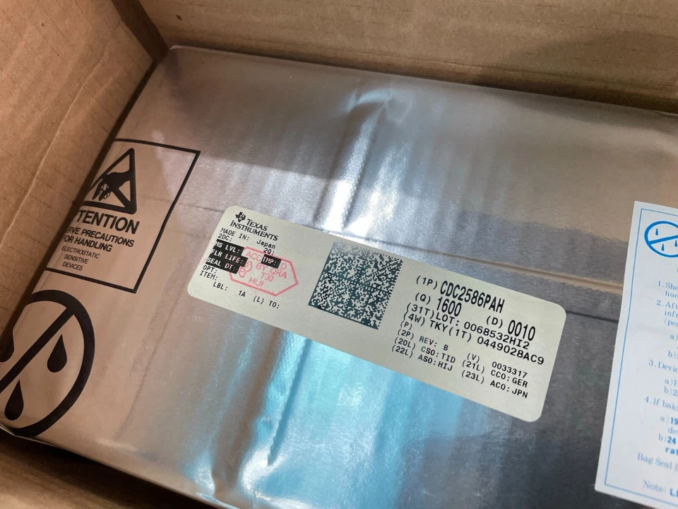 Lote de 100 Texas Instruments CDC2586PAH PLL Controlador de Reloj IC 100MHz 1 52-TQFP Foto 1 de 2