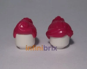 2x Lego Magenta Female Hair Pieces NEW - Picture 1 of 1