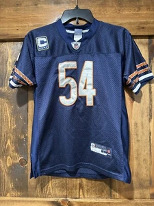 Vintage Chicago Bears Jersey #54 Brian Urlacher Reebok Onfield Youth Large Y2K - Picture 1 of 8