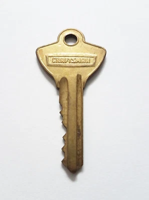 Vtg Original CRAFTSMAN Key T04081 For Old PADLOCK Tool Box Storage T Series - Image 1 of 4