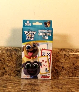 Disney Puppy Dog Pals Counting 1-20 Number Flash Learning Cards NEW - Picture 1 of 3