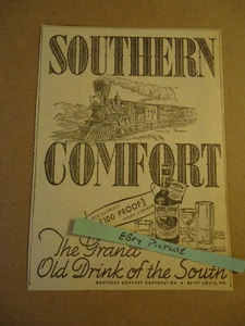 Southern Comfort the grand old drink of the south St Louis MO 1945 newsprint ad - Picture 1 of 1