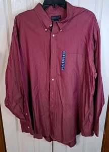 LANDS END XXL 18 1/2 34/35 weinrot Button Down Langarm - Bild 1 von 7