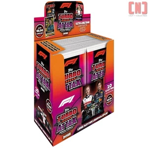 Topps 2022 Turbo Attax F1 Racing Trading Cards Full Box 24 Packs - Picture 1 of 2