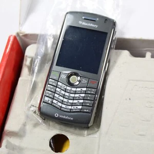 Vintage Blackberry Pearl 8120 VodaFone Phone Gray In Box Complete International - Picture 1 of 5