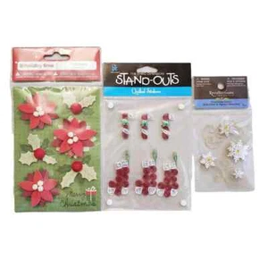 Weihnachten/Urlaub Konvolut 3-dimensionale Aufkleber, Basteln, Scrapbooking - Bild 1 von 5