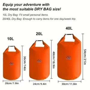 40L Waterproof Dry Bag Sacks Drifting Floating Camping Sailing Fishing - Picture 1 of 13