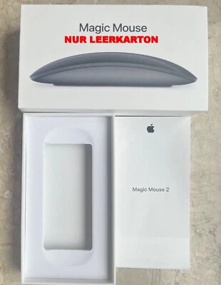 Apple Magic Mouse 2 Mrme2z/a Spacegrau A1657 NUR LEERKARTON - OHNE INHALT - Bild 1 von 4