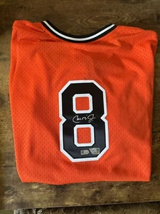 Cal Ripken Jr. Baltimore Orioles Signed Orange Mitchell & Ness Auth Jersey - Picture 1 of 2