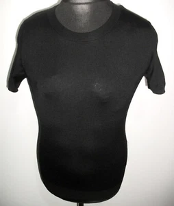 NEW MONCLER Girocollo Tricot WOOL JUMPER PULLOVER T SHIRT TOP S Black SWEATER - Picture 1 of 20