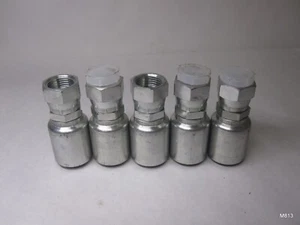 5 Qty 1/2" Hydraulic Hose x 7/8" JIC (- 10 an) Female Fitting HY Series - Picture 1 of 3