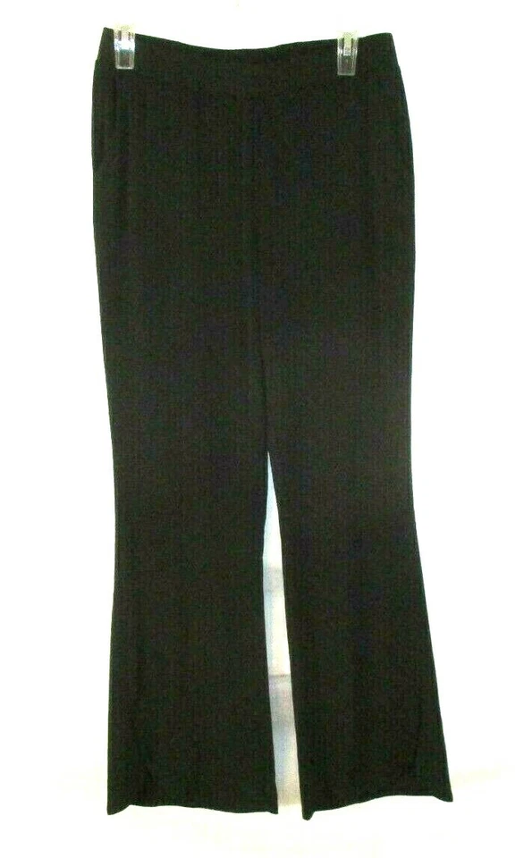New H by Halston Tulip Flare Leg Dress Pants XS Black Stretch Pull On Women XD13 - Image 1 of 4