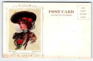 Edith By Hamilton King Advertising Postcard Cosmopolitan Relief Camden NJ 1908 - Picture 1 of 2