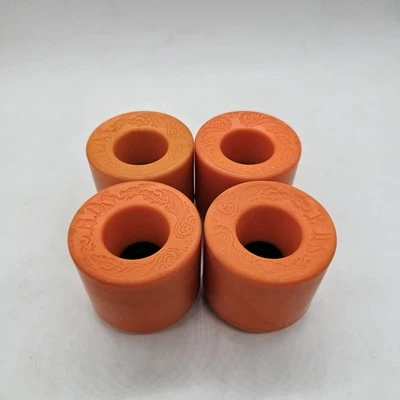 Vintage BDS Skateboard Wheels Dragon Orange New RARE Set Bulldog Skates  - Image 1 of 4