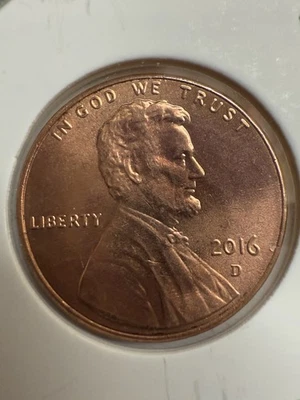 2016 D Lincoln Penny, P628 - Image 1 of 2