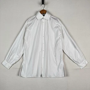 Polo Ralph Lauren Mujer Talla 6 Blanco Algodón Popelina Manga Larga Puño Camisa - Imagen 1 de 14