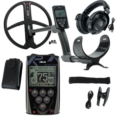 XP Deus Metal Detector w/ WS5 Wireless Headphones, Remote, 11” X35 Search Coil - Image 1 of 4