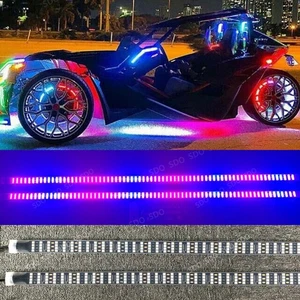 2pcs 4FT 48' Quad Row Chasing LED Strip Underglow Lights For Car Truck Slingshot - Picture 1 of 14