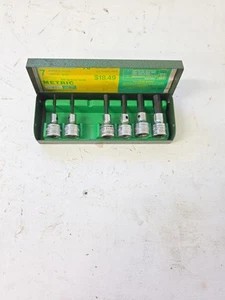 Vintage SK Tools 7Pc. 3/8" Drive Metric Hex Bit Allen Bit Socket Set 19727  - Picture 1 of 3