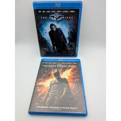 The Dark Knight + Dark Knight Rises (Blu-ray, 2012) + Inserts Excellent Conditio - Image 1 of 4