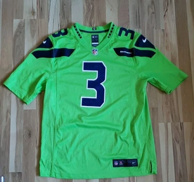 Nike On Field Seattle Seahawks Russell Wilson #3 Green Jersey L Read DESCRIPTION - Image 1 of 4