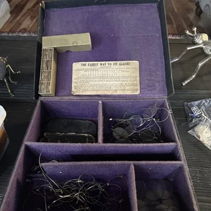 Antique 1900s Dr. Haux Spectacle Co. Eye Glasses Optometrist Kit Lenses Advert - Picture 1 of 12