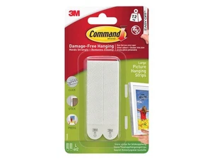 Command™ Picture Hanging Strips, Large (Pack 4) COM17206 - Picture 1 of 5