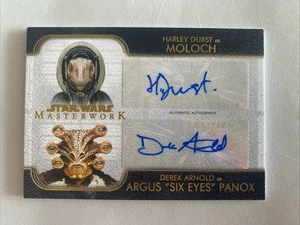 2020 Star Wars Masterwork Durst / Arnold Dual Autograph Auto Card DA-DA /25 - Picture 1 of 3