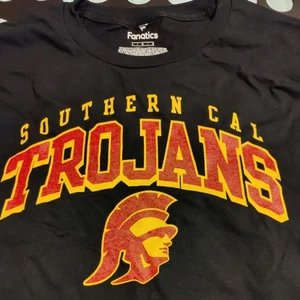 Fanatics Men's NCAA University of Southern Cal Trojans T- Shirt Black L New - Picture 1 of 2
